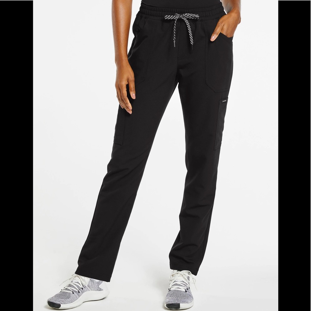 JAANUU Women's 8-Pocket Slim Cargo Pants scrubs LP - Picture 4 of 10